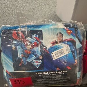 Superman Twin Raschel Blanket